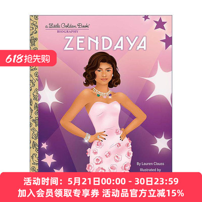英文原版 Zendaya Little Golden Book Biographies 赞达亚·科尔曼传记 电影沙丘 蜘蛛侠 兰登书屋精装小金书 进口英语原版书籍