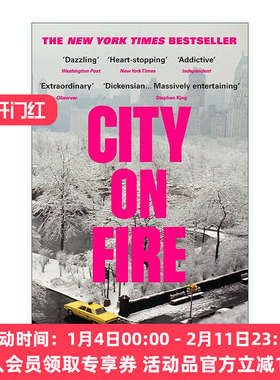 英文原版 City on Fire 燃烧之城 Garth Risk Hallberg小说 美国纽约文化生活话题之作 英文版 进口英语原版书籍