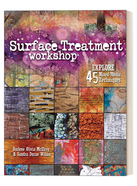 表面处理工作室 英文原版 Surface Treatment Workshop 混合绘画技巧指南 Darlene Olivia McElroy 英文版 进口英语原版书籍