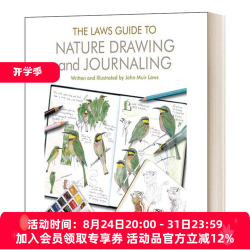 自然绘画和日志指南 英文原版 The Laws Guide to Nature Drawing and Journaling 美国自然学家约翰劳斯 John Muir Laws 进口书籍