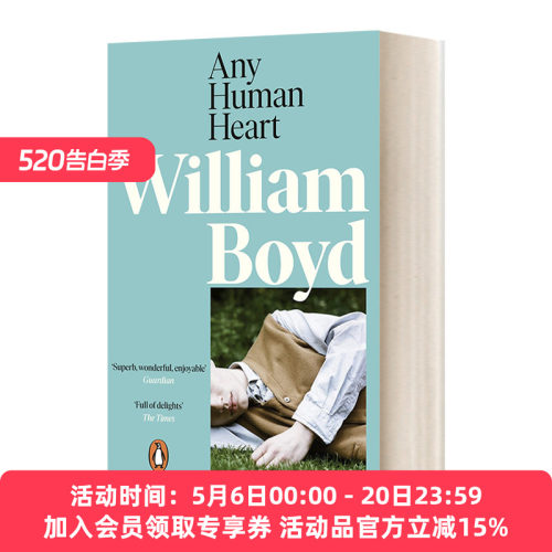 英文原版小说 Any Human Heart 赤子之心 英文版 进口英语原版书籍