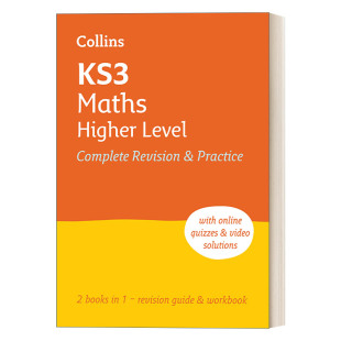 英文原版 Collins KS3 Maths Higher Complete Revision and Practice 柯林斯英国初中数学进阶复习指南与训练 英文版 进口英语原