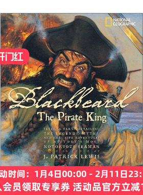 英文原版 Blackbeard The Pirate King 黑胡子海盗王 儿童诗歌集 精装插图版 英文版 进口英语原版书籍