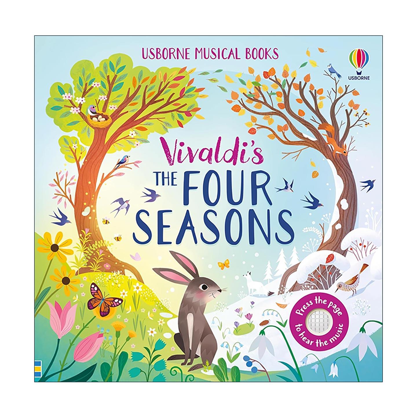 英文原版 Usborne The Four Seasons 四季 维瓦尔第古典音乐发声书 尤斯伯恩低幼儿童艺术启蒙纸板书绘本 英文版 进口英语原版书籍
