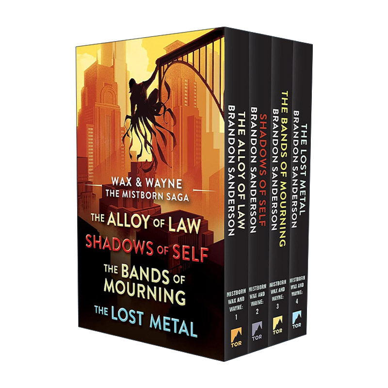 英文原版 Wax and Wayne The Mistborn Saga Boxed Set 迷雾之子第二纪元4册盒装 英文版 进口英语原版书籍