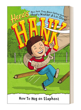 英文原版 How to Hug an Elephant Here's Hank 06 这是汉克系列6 6-8岁儿童成长主题章节桥梁故事书 阅读障碍 Scott Garrett