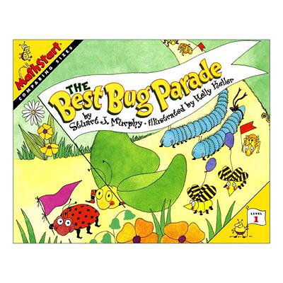 英文原版 Mathstart Level 1 The Best Bug Parade 数学启蒙绘本1级 英文版 进口英语原版书籍