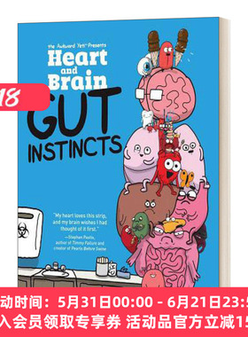 英文原版 Heart and Brain Gut Instincts An Awkward Yeti Collection 我身体里的恶作剧 肠道无难事 英文版 进口英语原版书籍