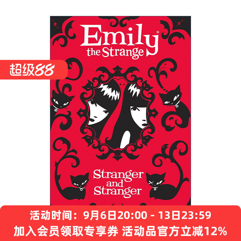 英文原版 Emily the Strange Stranger and Stranger 怪异的艾米莉2 复仇 美国经典漫画人物小说 儿童章节书精装进口英语原版书籍