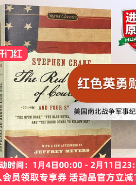 正版 红色英勇勋章 英文原版 The Red Badge of Courage and Four Stories 全英文版纪实小说 进口英语书籍