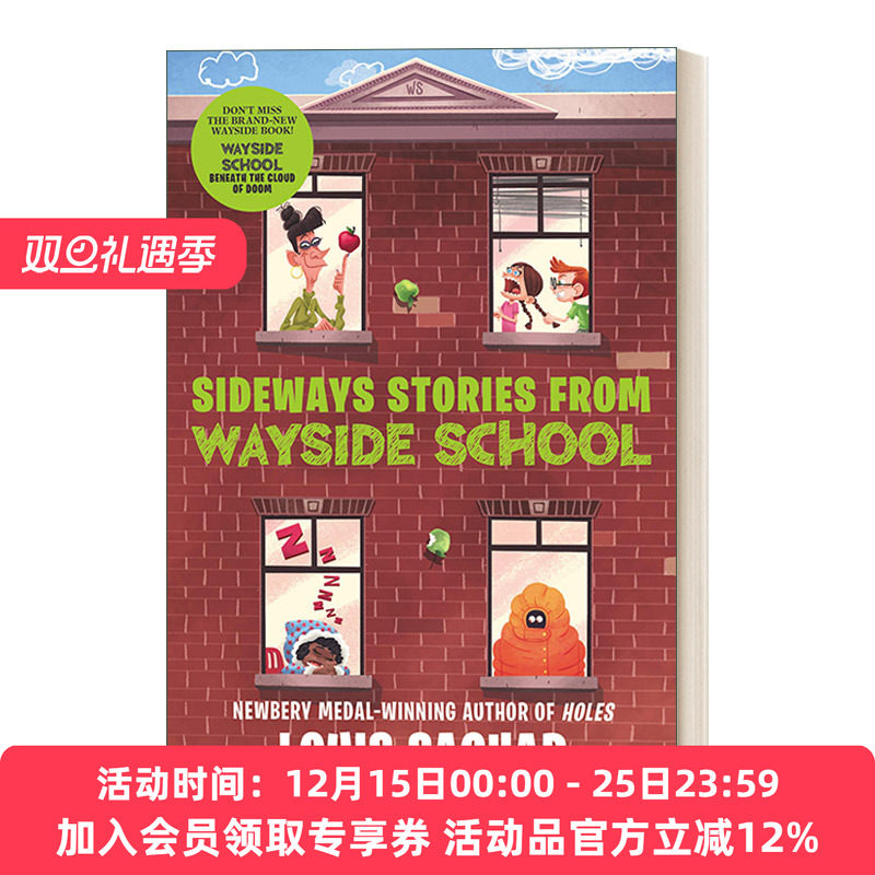 英文原版 Sideways Stories from Wayside School 歪歪路小学1 荒诞故事 英文版 进口英语原版书籍
