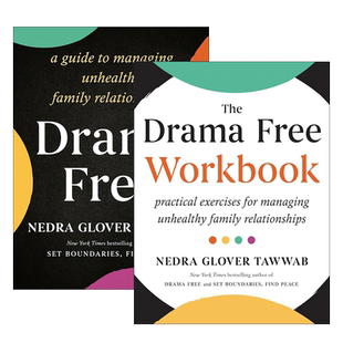 英文原版 Drama Free系列2册 戏剧自由 管理不健康家庭关系的指南/练习册 界限作者Nedra Glover Tawwab 英文版 进口英语原版书籍