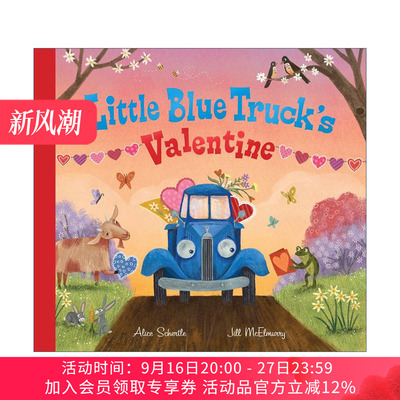 蓝色小卡车情人节 英文原版 Little Blue Truck's Valentine 纸板书 英文版 进口英语原版书籍