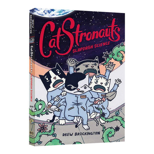 英文原版 CatStronauts Slapdash Science 猫猫历险记 草率科学 全彩漫画书 太空宇宙题材 奇幻冒险儿童故事书 英文版