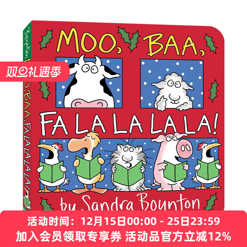 哞咩啦啦啦啦 英文原版绘本 Moo Baa Fa La 纸板书 英文版 进口英语原版书籍