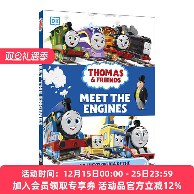 遇见引擎 英文原版 托马斯和朋友们的角色百科全书 Thomas & Friends Meet the Engines 精装 英文版 进口英语原版书籍