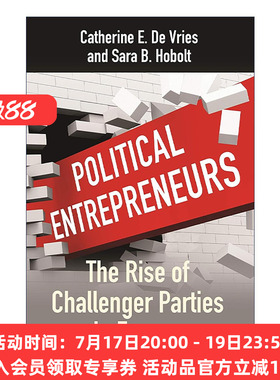 英文原版 Political Entrepreneurs 政治企业家 欧洲挑战者政党的崛起 普林斯顿 Catherine E. De Vries 英文版 进口英语原版书籍