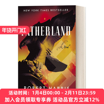 英文原版 Fatherland 祖国 豆瓣高分推荐 历史惊悚悬疑小说 纽约时报畅销书 Robert Harris 英文版 进口英语原版书籍