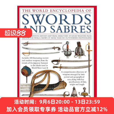 英文原版 The World Encyclopedia Of Swords And Sabres 世界刀剑百科全书 精装视觉图鉴 英文版 进口英语原版书籍