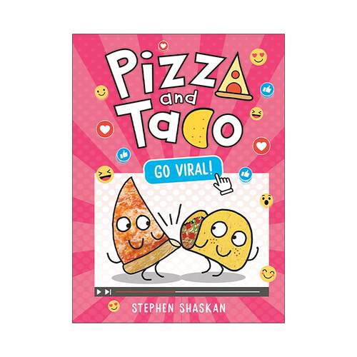 英文原版 Pizza and Taco Go Viral 披萨饼与玉米片10 儿童漫画图像小说 精装 英文版 进口英语原版书籍