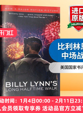比利林恩的中场战事 英文原版小说 Billy Lynn's Long Halftime Walk 漫长的中场休息  英文版 比利·林恩的中场战事电影原著小说