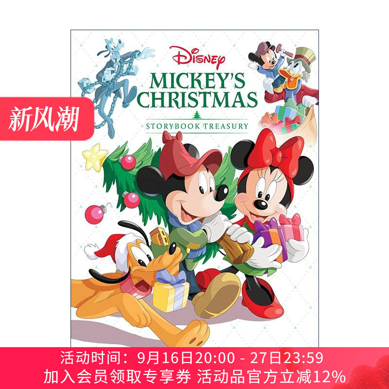 英文原版 迪士尼米奇老鼠圣诞节故事合集 Mickey's Christmas Storybook Treasury 儿童精装经典绘本 英文版 进口英语原版书籍