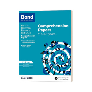 小升初考试11 英文原版 Comprehension 英国牛津邦德11 英语阅读理解11 进口英语原版 英文版 Bond 书籍 English 12岁 Papers