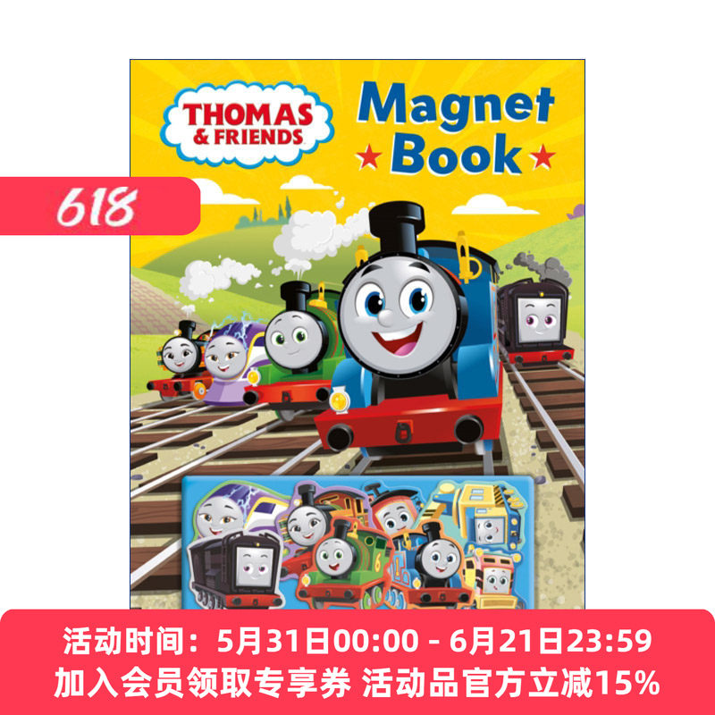 托马斯小火车  英文原版 Thomas & Friends Magnet Book 磁铁活动书 英文版 进口英语原版书籍