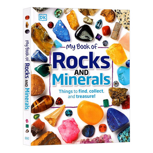 DK儿童岩石与矿物百科 英文原版 My Book of Rocks and Minerals 青少年科普百科读物 岩石宝石矿物全彩图解指南 英文版