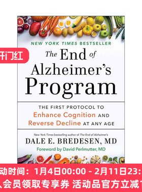 英文原版 The End of Alzheimer's Program终结阿尔茨海默病实操手册 提升认知能力 逆转阿尔茨海默病的首套操作规程Dale Bredesen