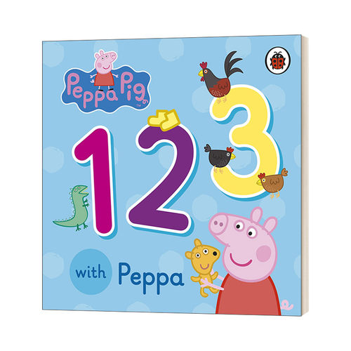 英文原版 Peppa Pig 123 with Peppa 跟着小猪佩奇一起学数数 英文版 进口英语原版书籍