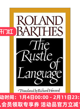 英文原版 The Rustle of Language 语言的轻声细语 罗兰·巴尔特文艺批评文集 英文版 进口英语原版书籍