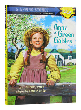 绿山墙的安妮 英文原版 Anne of Green Gables Stepping Stones Books Classic 英文版小说搭相约星期二无声告白傲慢与偏见小妇人