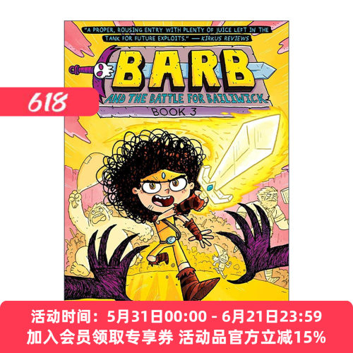 英文原版 Barb And The Battle For Bailiwick 狂暴战士芭卜3 全彩漫画 英文版 进口英语原版书籍