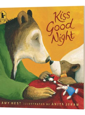 英文原版 Kiss Good Night 亲亲，晚安 2-5岁儿童睡前故事绘本 哄睡书 猜猜我有多爱你插画师Anita Jeram 英文版 进口英语原版书籍