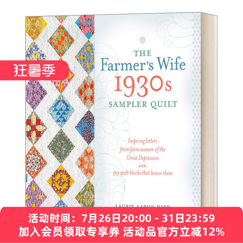 英文原版 The Farmer's Wife 1930s Sampler Quilt 20世纪30年代农夫妻子样本拼布被 缝纫模板 英文版 进口英语原版书籍
