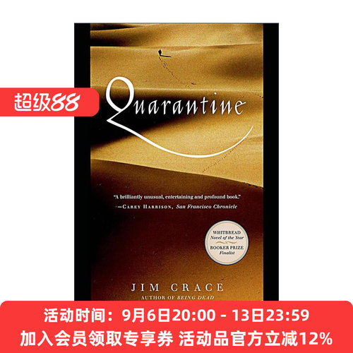 英文原版 Quarantine 隔离 吉姆·克雷斯 布克奖决选名单 都柏林文学奖短名单 英文版 进口英语原版书籍