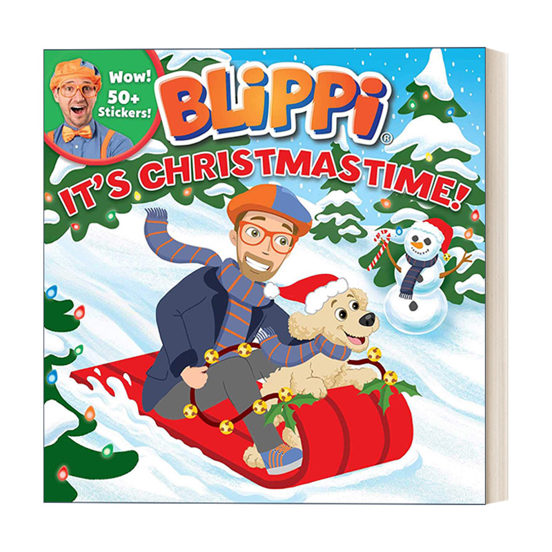 英文原版 Blippi It's Christmastime 布里皮 圣诞节到了 英文版 进口英语原版书籍