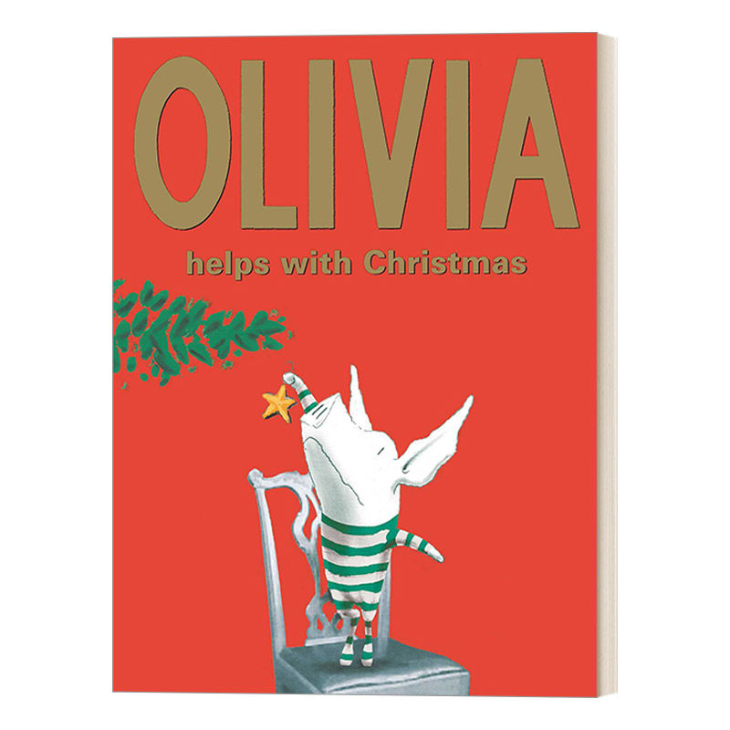 小猪奥莉薇的圣诞节 英文原版绘本 Olivia Helps With Christmas 英文版 进口英语原版书籍
