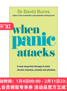 焦虑自助疗法  英文原版 When Panic Attacks 戴维·伯恩斯 英文版 进口英语原版书籍