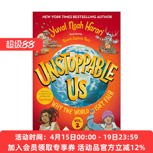 势不可挡的人类2 精装 英文原版 Unstoppable Us Volume 2 不可阻挡的我们 人类简史 儿童插图历史科普百科 英文版进口英语 书籍
