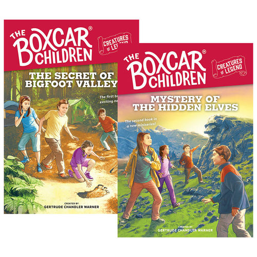 华研原版 英文原版 棚车少年1-2 2本套装 The Boxcar Children Creatures of Legend 英语章节桥梁书 美国经典儿童读物 英文版