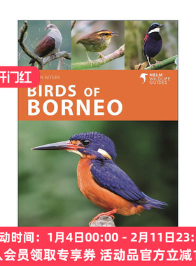 英文原版 Birds of Borneo 婆罗洲鸟类图鉴 英文版 进口英语原版书籍
