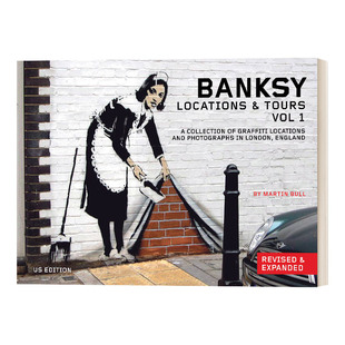 英文原版 Tours 班克西涂鸦点和旅游指南 卷1 英文版 Locations 摄影集 Banksy 英国街头艺术家Banksy涂鸦作品 Volume