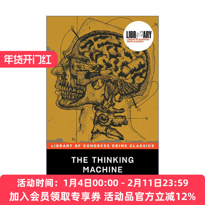 英文原版 The Thinking Machine 思考机器 美国国会图书馆经典犯罪推理系列 Jacques Futrelle 英文版 进口英语原版书籍