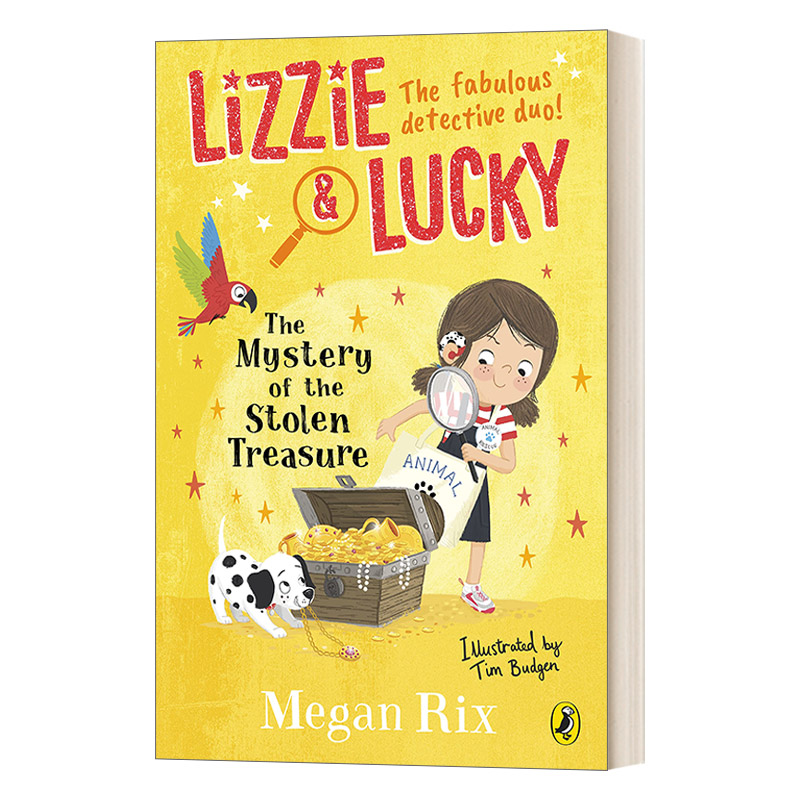 英文原版小说 Lizzie and Lucky The Mystery of the Stolen Treasure 丽兹和乐奇 被盗宝藏之谜 英文版 进口英语原版书籍