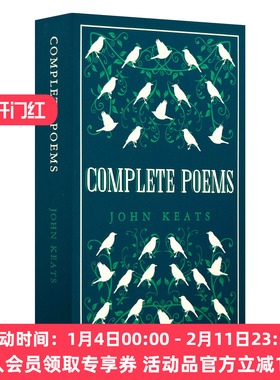 约翰济慈诗歌全集 英文原版 John Keats Complete Poems 英文版原版书籍 进口英语书 经典文学 诗歌集 Alma Classics
