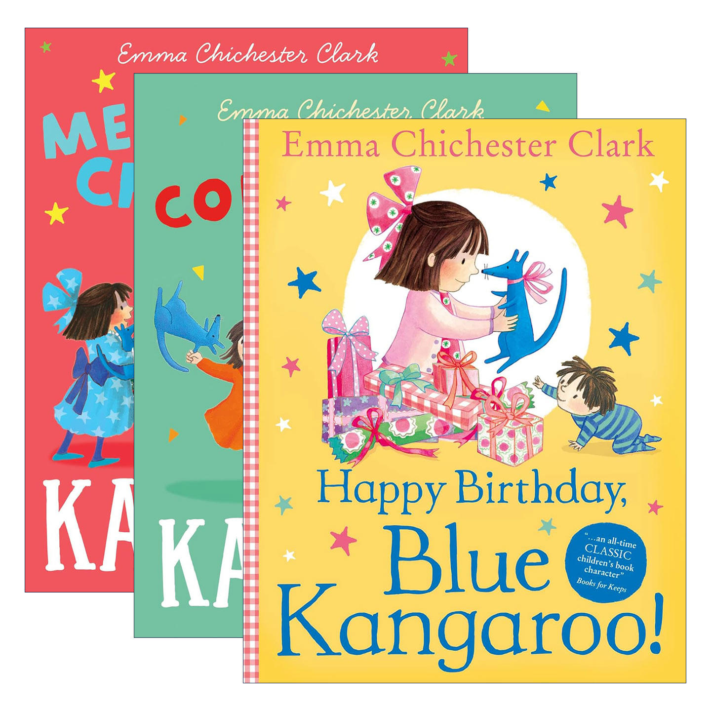 英文原版 Blue Kangaroo 蓝袋鼠系列绘本3册 儿童绘本 Emma Chichester Clark 英文版 进口英语原版书籍