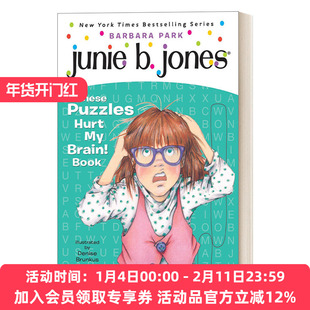 英文原版 Junie B.Jones These Puzzles Hurt My Brain 朱尼琼斯系列 这些谜题“伤”到了我的小脑瓜 儿童章节桥梁书英文版进口书