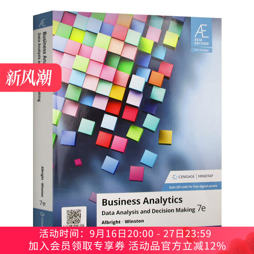 商业分析 数据分析和商业决策 英文原版 Business Analytics Data Analysis and Decision Making 第7版 英文版进口原版英语书籍